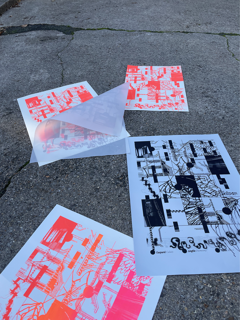 Sérigraphie collective. Septembre 2024.