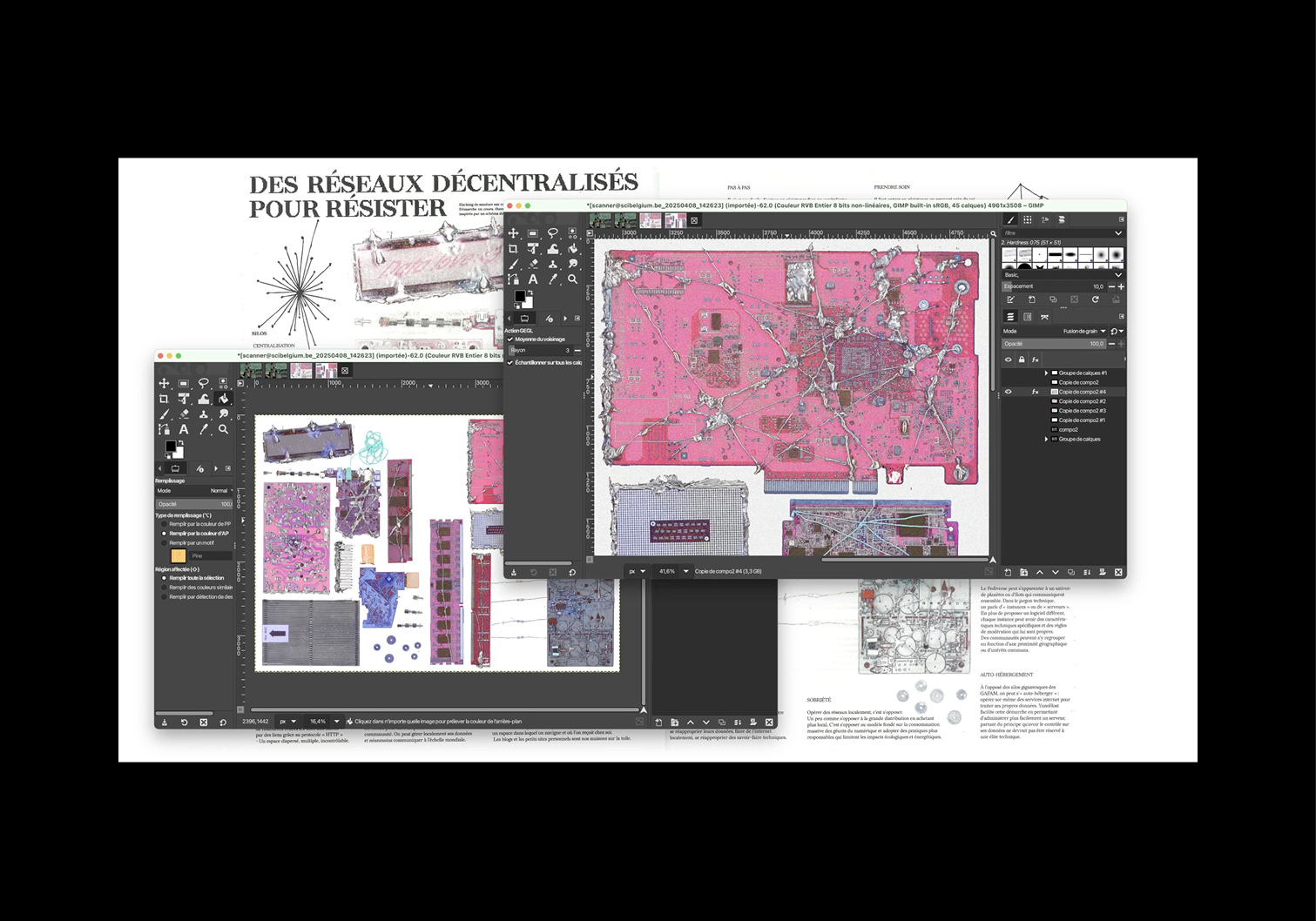Recherche et expérimentations sur Gimp.