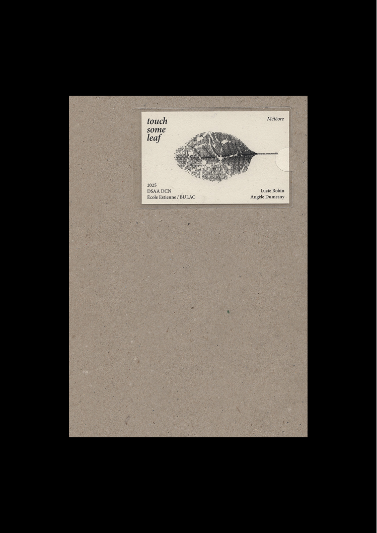 Couverture de l'édition Météores. Restitution des écritures et recherche graphique.