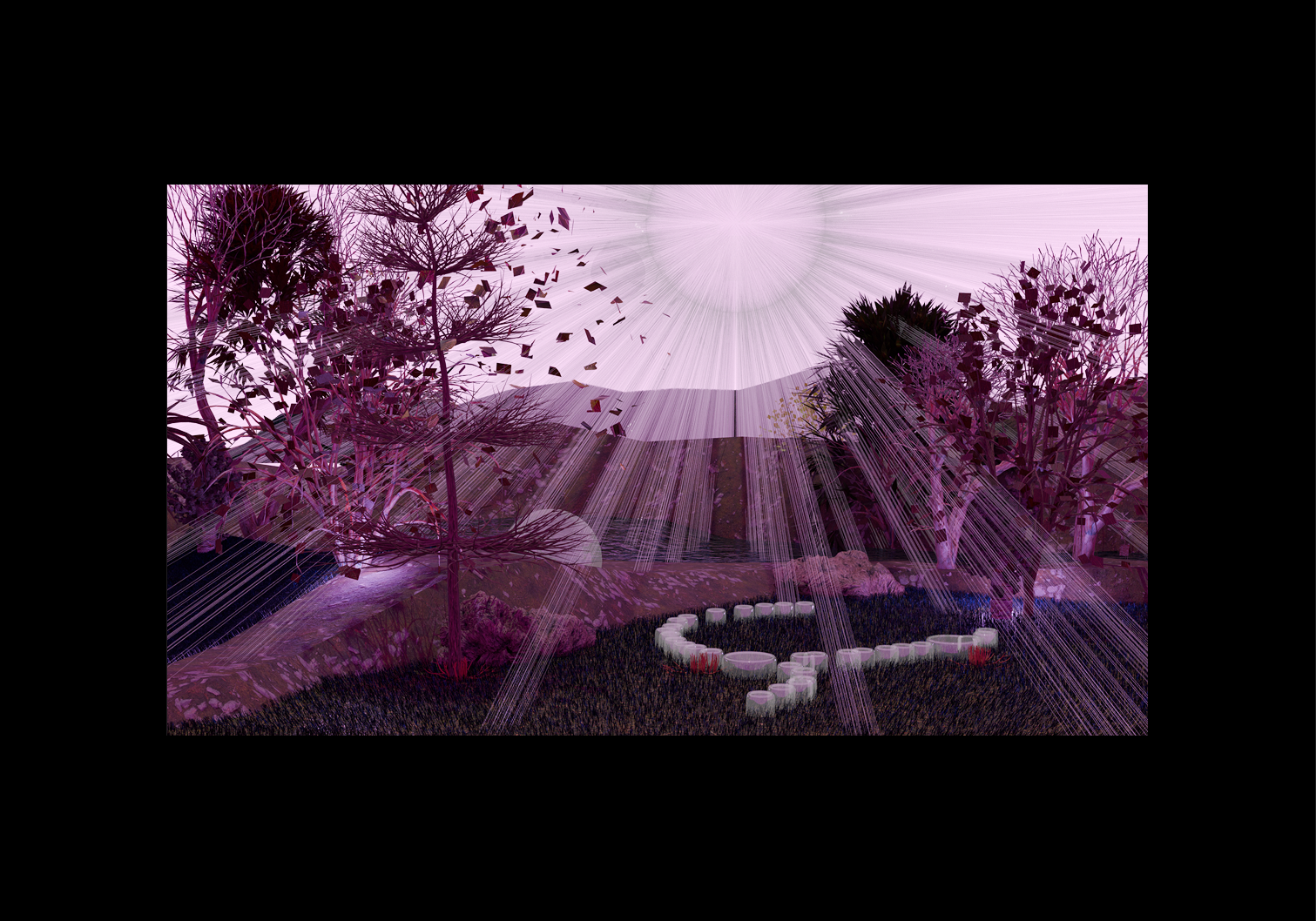Créations 3D des mondes fictifs de Météores.