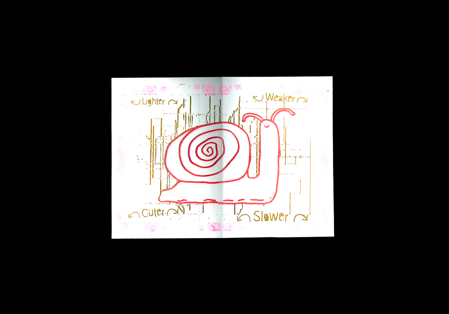 Dessine moi un escargot. Couverture de fanzine.