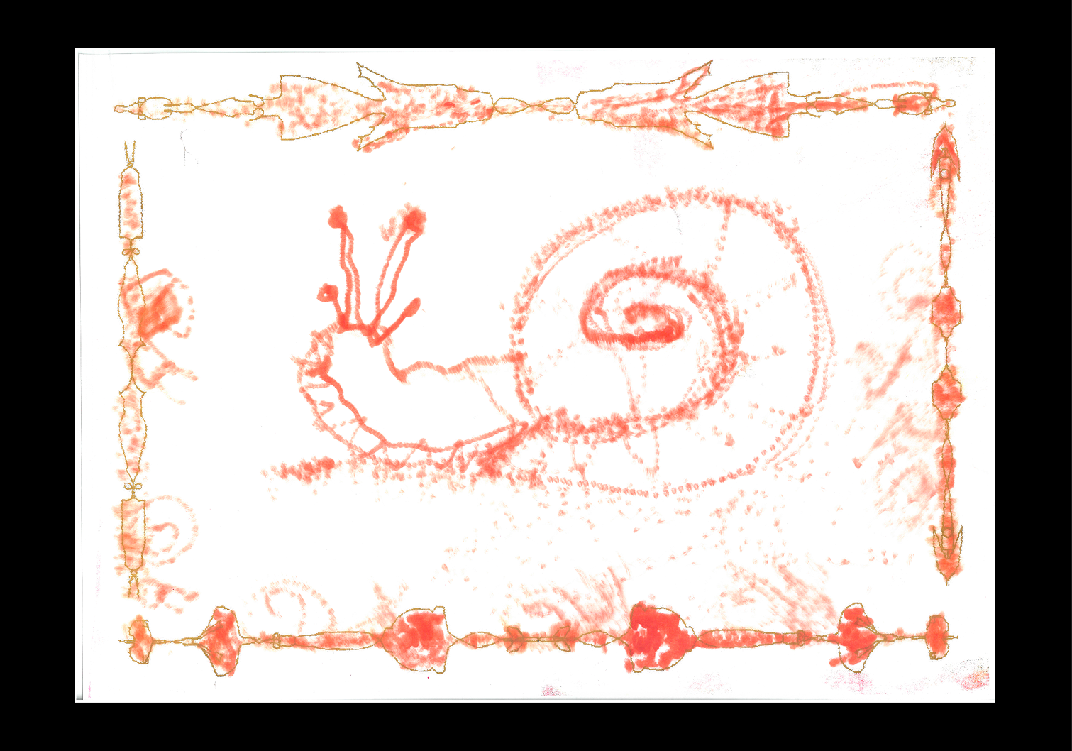 Dessine moi un escargot. Couverture de fanzine.